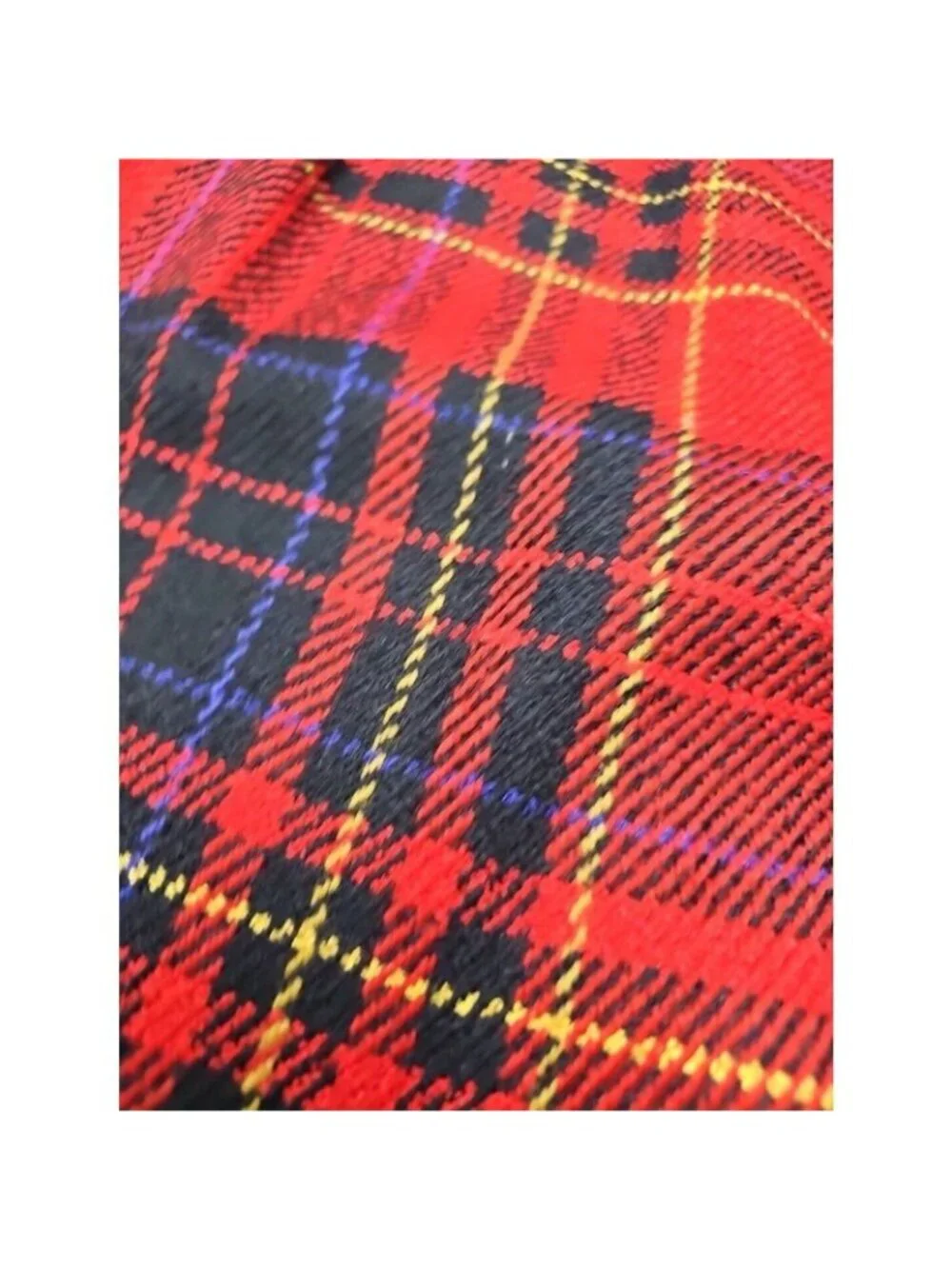 LIZ CLAIBORNE Women’s Vintage Red Plaid Knee Length Pencil Skirt Size 10 Wool
